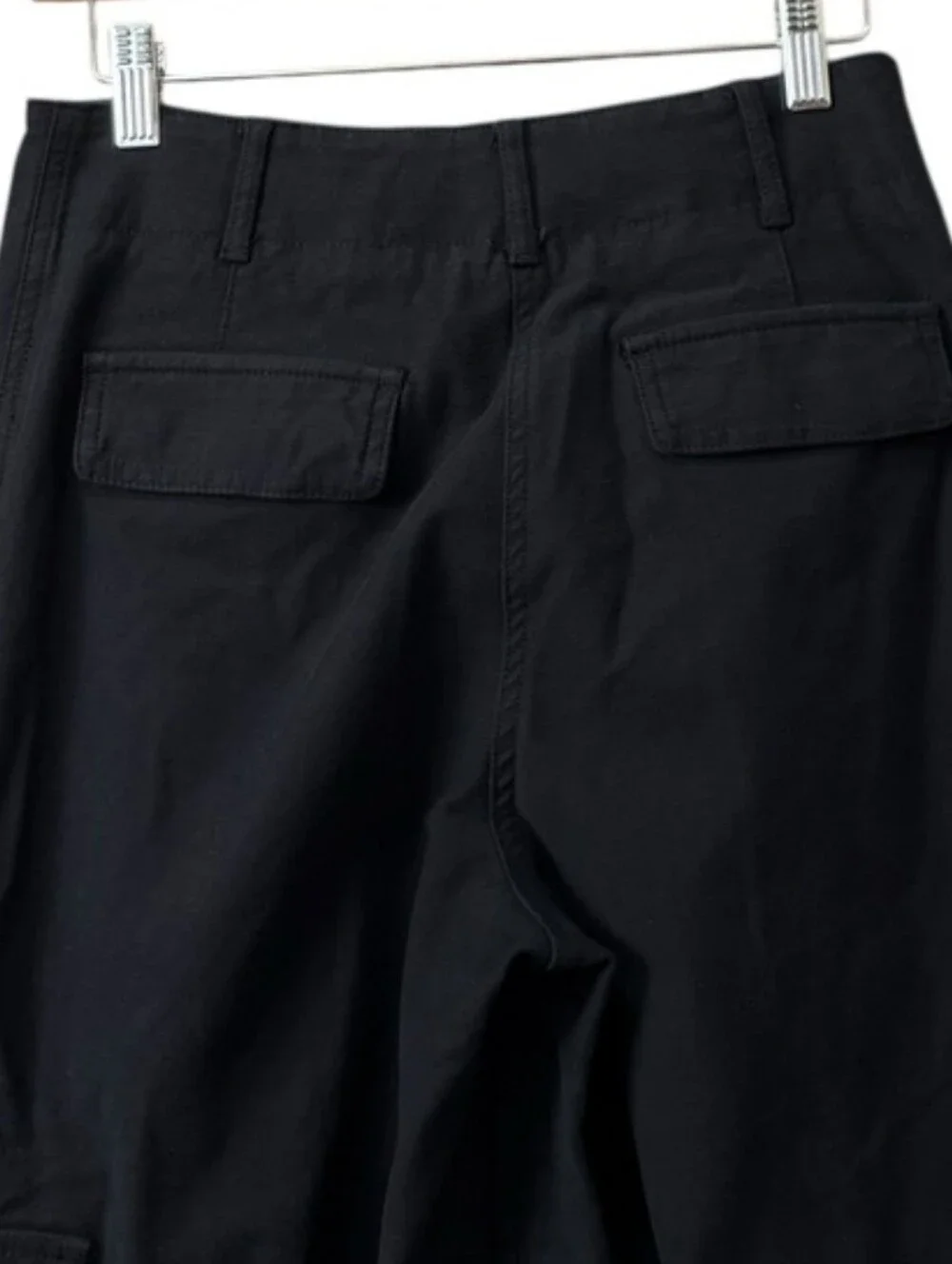 Aritzia WILFRED FREE Picture Cargo Pant Black Wide Leg Sz 0